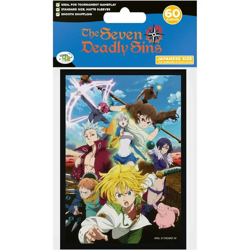 The Seven Deadly Sins - Battle Team Art Protective Card Sleeves (60 Count, Standard Size) - Japanime Games - Player's Choice Game Accessories Series