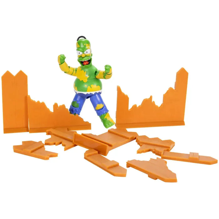 The Simpsons [I Am Furious (Yellow)] - Furious Green Paint Hulk Homer Action Figure (5") - Jakks Pacific