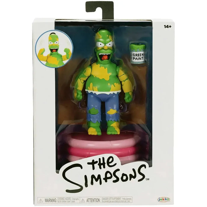 The Simpsons [I Am Furious (Yellow)] - Furious Green Paint Hulk Homer Action Figure (5") - Jakks Pacific