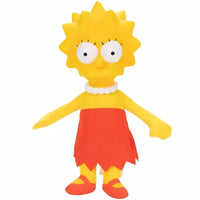 The Simpsons - Lisa Simpson Plush with Plastic Head (9") - Jakks Pacific- Image 1