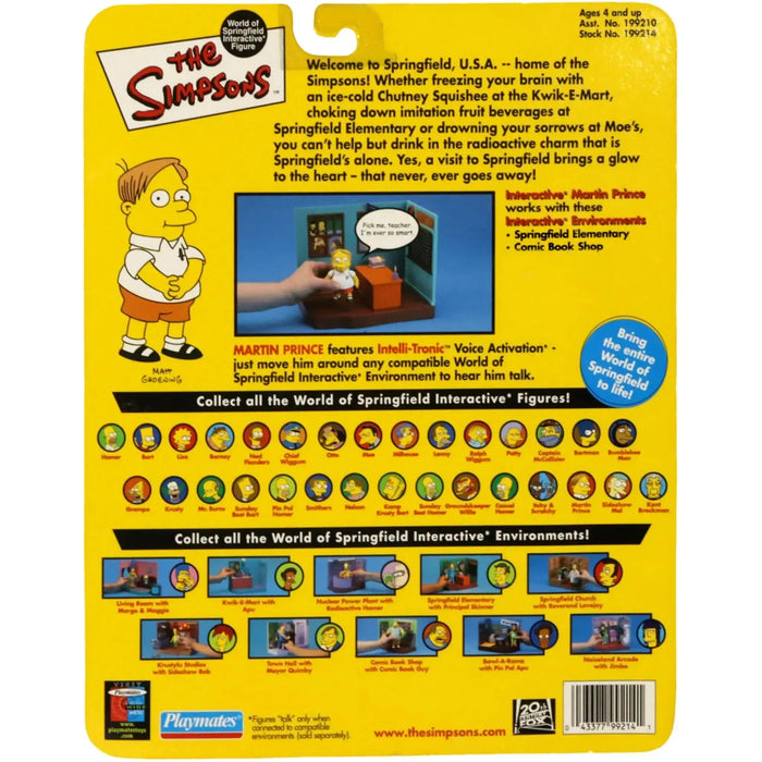 The Simpsons - Martin Prince Interactive Figure - World of Springfield Series 5 (199214)