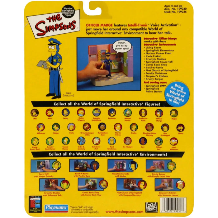 The Simpsons - Officer Marge Interactive Figure - World of Springfield Series 7
