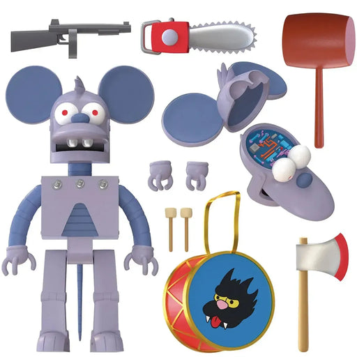 The Simpsons - Robot Itchy Action Figure (7") - Super7 - ULTIMATES! Series