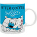 The Smurfs - Before & After Coffee Lazy Smurf Mug (Ceramic, 11 oz.) - ABYstyle