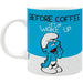 The Smurfs - Before & After Coffee Lazy Smurf Mug (Ceramic, 11 oz.) - ABYstyle