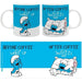 The Smurfs - Before & After Coffee Lazy Smurf Mug (Ceramic, 11 oz.) - ABYstyle