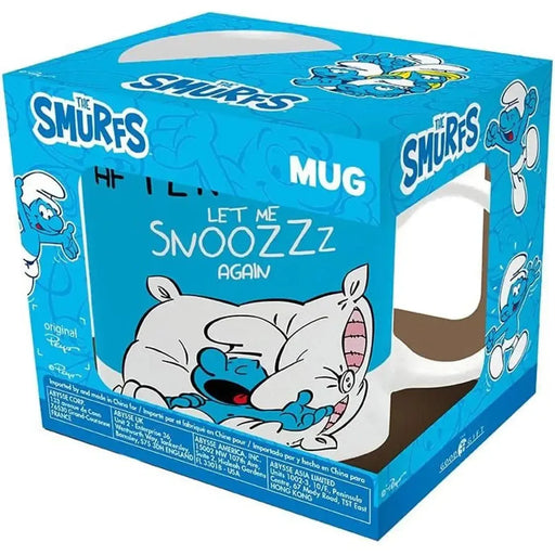 The Smurfs - Before & After Coffee Lazy Smurf Mug (Ceramic, 11 oz.) - ABYstyle