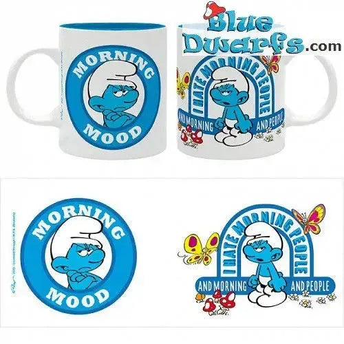 The Smurfs - Grouchy Smurf Mug (11 oz) - The Good Gift