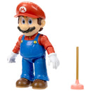 The Super Mario Bros. Movie - Mario with Plunger Action Figure (5") - Jakks Pacific - Series 1