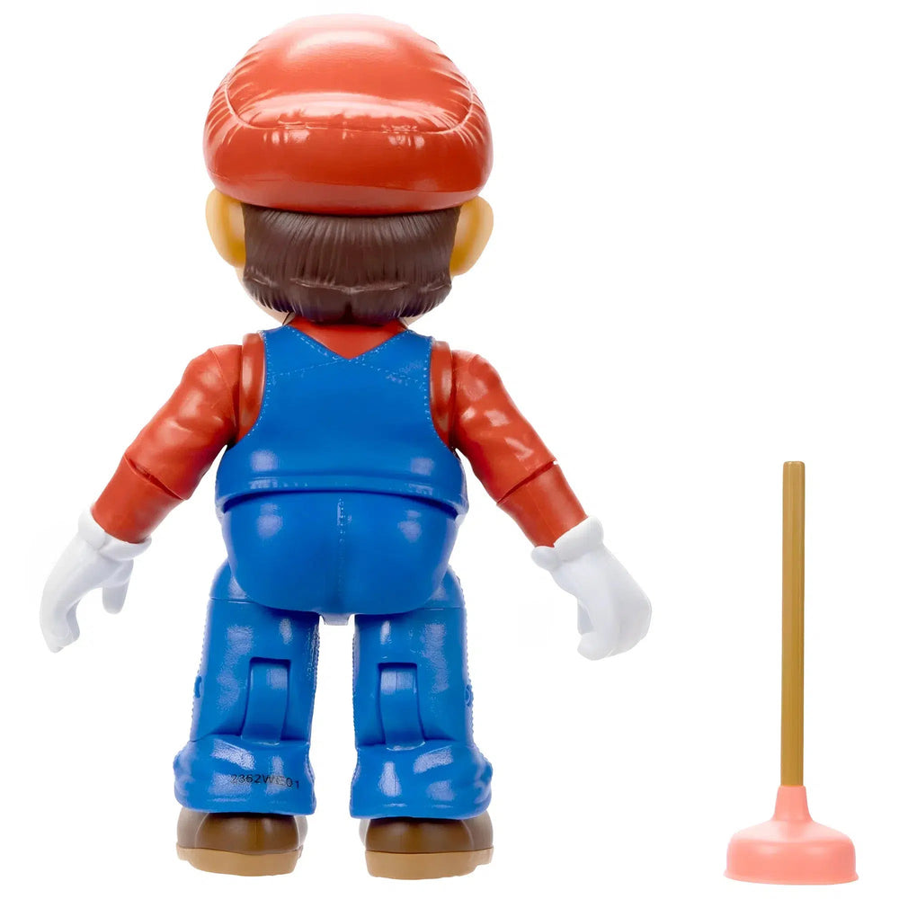 The Super Mario Bros. Movie - Mario with Plunger Action Figure (5") - Jakks Pacific - Series 1