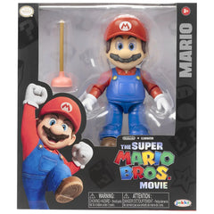 The Super Mario Bros. Movie - Mario with Plunger Action Figure (5") - Jakks Pacific - Series 1