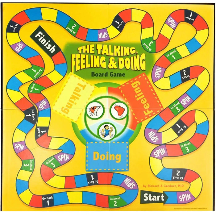 The Talking, Feeling and Doing - Competitive Psychology Board Game for Family, Adults, and Children (2-6 Players, Ages 4+) - Creative Therapeutics