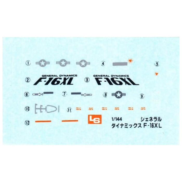 The United States Air Force - General Dynamics F-16XL Military Plane Model Kit (1:144 Scale, Plastic) - LEE - Jet FIghter Series (6)