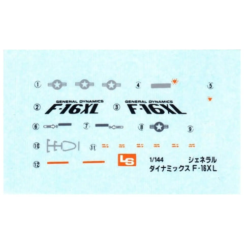 The United States Air Force - General Dynamics F-16XL Military Plane Model Kit (1:144 Scale, Plastic) - LEE - Jet FIghter Series (6)