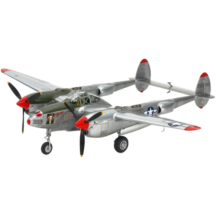 The United States Army Air Forces [World War II] - Lockheed P-38J Lightning Military Plane Model Kit (1:48 Scale, Plastic, Moderate Difficulty) - Monogram Models