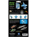 The United States Navy - Blue Angels F/A-18 Super Hornet Military Plane 3D Figure Model Kit (1:120 Scale, Steel, Moderate Difficulty) - Fascinations - Metal Earth Premium Series - (2023)