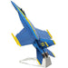 The United States Navy - Blue Angels F/A-18 Super Hornet Military Plane 3D Figure Model Kit (1:120 Scale, Steel, Moderate Difficulty) - Fascinations - Metal Earth Premium Series - (2023)