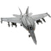 The United States Navy - Boeing F/A-18 Super Hornet Military Plane 3D Figure Model Kit (1:117 Scale, Steel, Hard Difficulty) - Fascinations - Metal Earth Series - (2023)