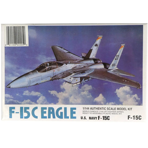 The United States Navy - F-15C Eagle Military Plane Model Kit (1:144 Scale, Plastic) - LEE - Jet FIghter Series (5)