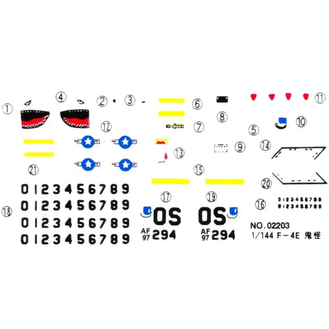 The United States Navy - F-4E Phantom Military Plane Model Kit (1:144 Scale, Plastic) - LEE - Jet FIghter Series (3)