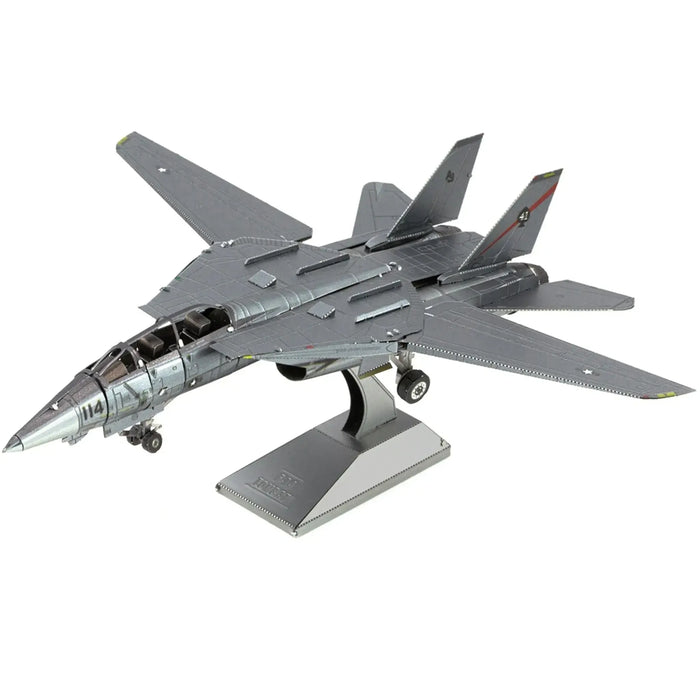 The United States Navy - Grumman F-14 Tomcat Fighter Jet 3D Figure Model Kit (1:130 Scale, Steel, Hard Difficulty) - Fascinations - Metal Earth Series - (2024)