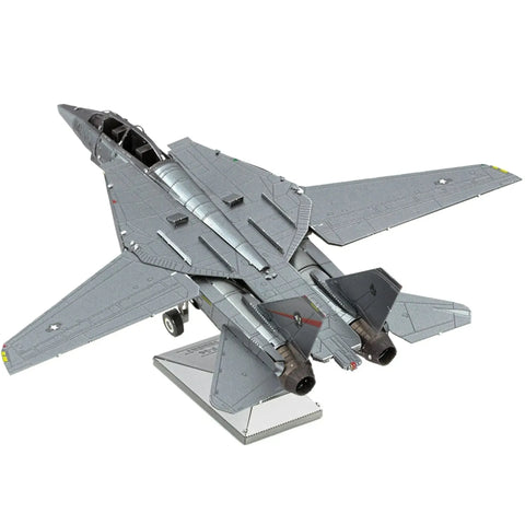 The United States Navy - Grumman F-14 Tomcat Fighter Jet 3D Figure Model Kit (1:130 Scale, Steel, Hard Difficulty) - Fascinations - Metal Earth Series - (2024) - Image 5