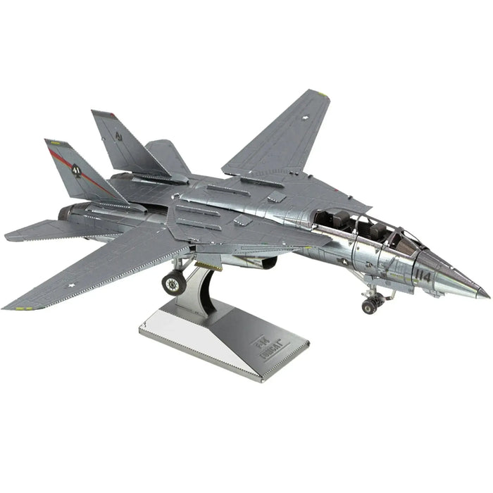 The United States Navy - Grumman F-14 Tomcat Fighter Jet 3D Figure Model Kit (1:130 Scale, Steel, Hard Difficulty) - Fascinations - Metal Earth Series - (2024)
