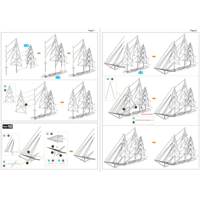 The United States Navy - USS Constitution "Old Ironsides" Ship Figure Model Kit (1:528 Scale, Steel, Challenging Difficulty) - Fascinations - Metal Earth Premium Series