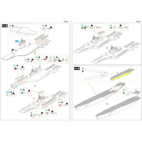 The United States Navy - USS Midway Aircraft Carrier Ship Figure Model Kit (1:1410 Scale, Steel, Challenging Difficulty) - Fascinations - Metal Earth Premium Series