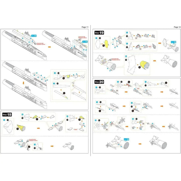 The United States Navy - USS Nautilus Nuclear Powered Submarine Ship Figure Model Kit (1:342 Scale, Steel, Challenging Difficulty) - Fascinations - Metal Earth Premium Series
