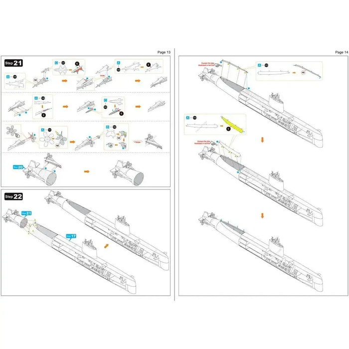 The United States Navy - USS Nautilus Nuclear Powered Submarine Ship Figure Model Kit (1:342 Scale, Steel, Challenging Difficulty) - Fascinations - Metal Earth Premium Series