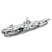 The United States Navy - Unpainted USS Theodore Roosevelt CVN-71 Aircraft Carrier Ship Figure Model Kit (Steel, Expert Difficulty) - Fascinations - Metal Earth Premium Series
