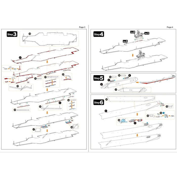 The United States Navy - Unpainted USS Theodore Roosevelt CVN-71 Aircraft Carrier Ship Figure Model Kit (Steel, Expert Difficulty) - Fascinations - Metal Earth Premium Series