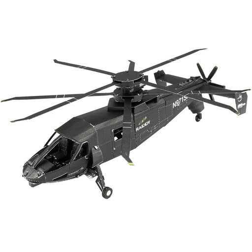 The United States - Sikorsky S-97 Raider Helicopter 3D Figure Model Kit (1:88 Scale, Steel, Hard Difficulty) - Fascinations - Metal Earth Series - (2020)