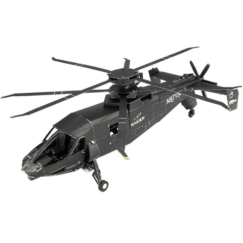 The United States - Sikorsky S-97 Raider Helicopter 3D Figure Model Kit (1:88 Scale, Steel, Hard Difficulty) - Fascinations - Metal Earth Series - (2020) - Image 2