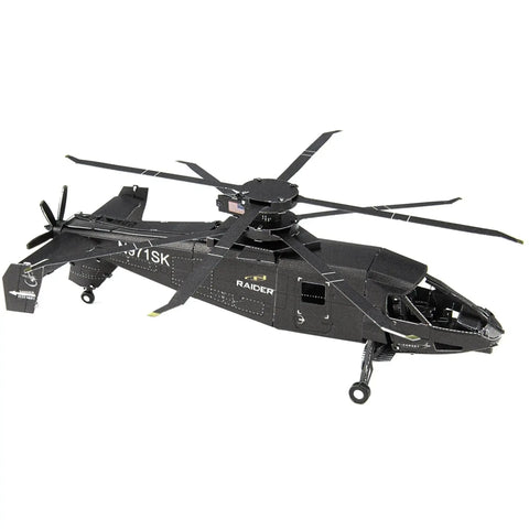 The United States - Sikorsky S-97 Raider Helicopter 3D Figure Model Kit (1:88 Scale, Steel, Hard Difficulty) - Fascinations - Metal Earth Series - (2020) - Image 5