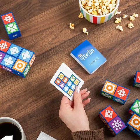 The Uzzle - Puzzle Math Card Game for Family, Adults, and Children (2-4 Players, Ages 4+) - The Uzzle