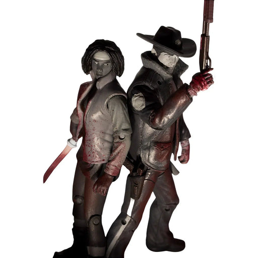 The Walking Dead (Comic) - Black And White Rick Grimes And Michonne 2-pack Action Figure - McFarlane Toys - Series (2012)