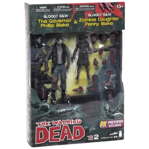 The Walking Dead (Comic) - Black And White The Governor And Penny 2-pack Action Figure - McFarlane Toys - Series (2013)