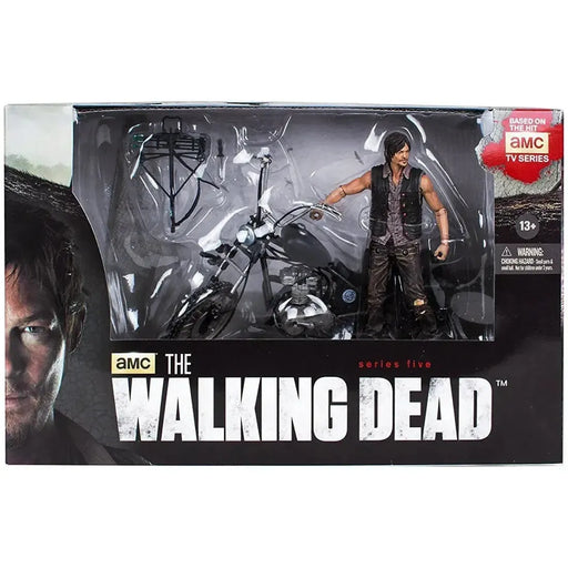 The Walking Dead - Daryl Dixon with Chopper Motorcycle Action Figure Set (5") - McFarlane Toys