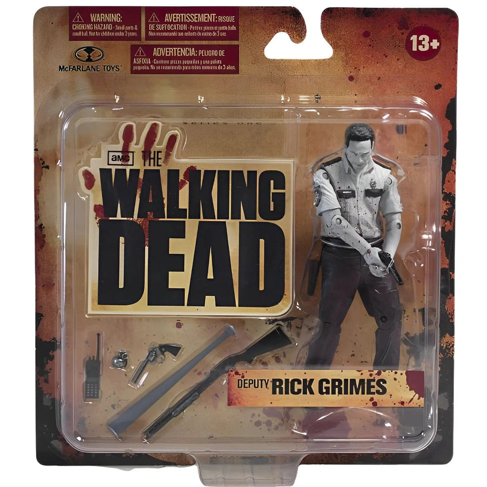 The Walking Dead (TV) - Bloody Black And White Deputy Rick Grimes Action Figure - McFarlane Toys - Series 1 (2011)