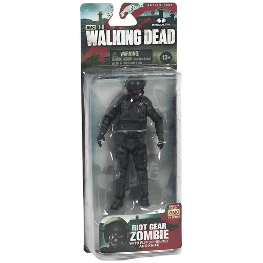 The Walking Dead (TV) - Gas Mask Riot Gear Zombie Action Figure (5") - McFarlane Toys - Series 4 (2013)