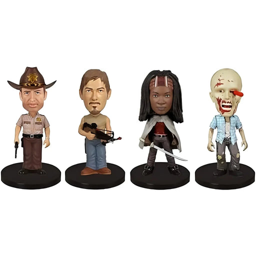 The Walking Dead (TV) - Mini Wacky Wobbler 4-Pack Bobble-Head Figure Set (3") - Funko - (2014)