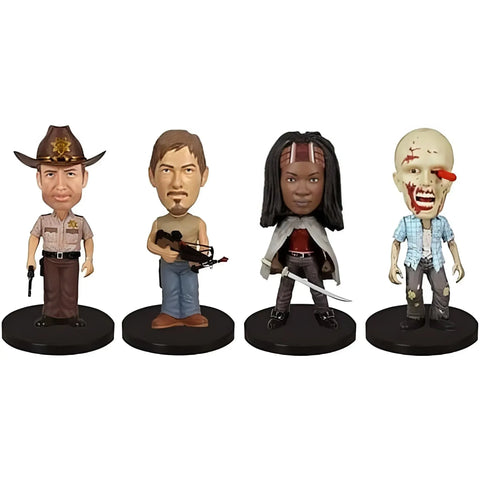 The Walking Dead (TV) - Mini Wacky Wobbler 4-Pack Bobble-Head Figure Set (3