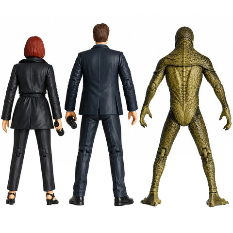 The X-Files - Fight the Future 3-Pack Action Figure Set (Agent Fox Mulder, Agent Dana Scully & Attack Alien) - McFarlane Toys - Ultra Action Figures Series - (1998) - Image 4