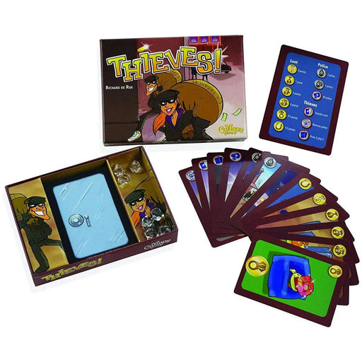 Thieves! - Bluffing Crime Card Game for Family, and Adults (3-6 Players, Ages 8+) - Calliope Games