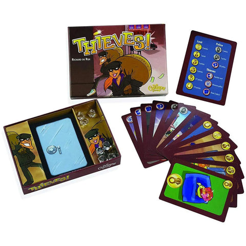 Thieves! - Bluffing Crime Card Game for Family, and Adults (3-6 Players, Ages 8+) - Calliope Games