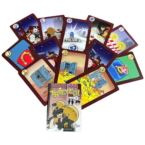 Thieves! - Bluffing Crime Card Game for Family, and Adults (3-6 Players, Ages 8+) - Calliope Games