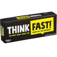 Think Fast! - Funny Trivia Card Game for Family, Adults, and Children (3+ Players, Ages 8+) - Ridley's Games
