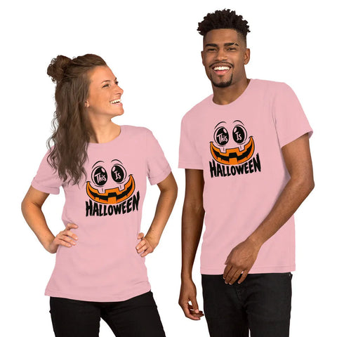 This Is Halloween T-Shirt - Spooky Pumpkin Face Graphic Tee - Image 12